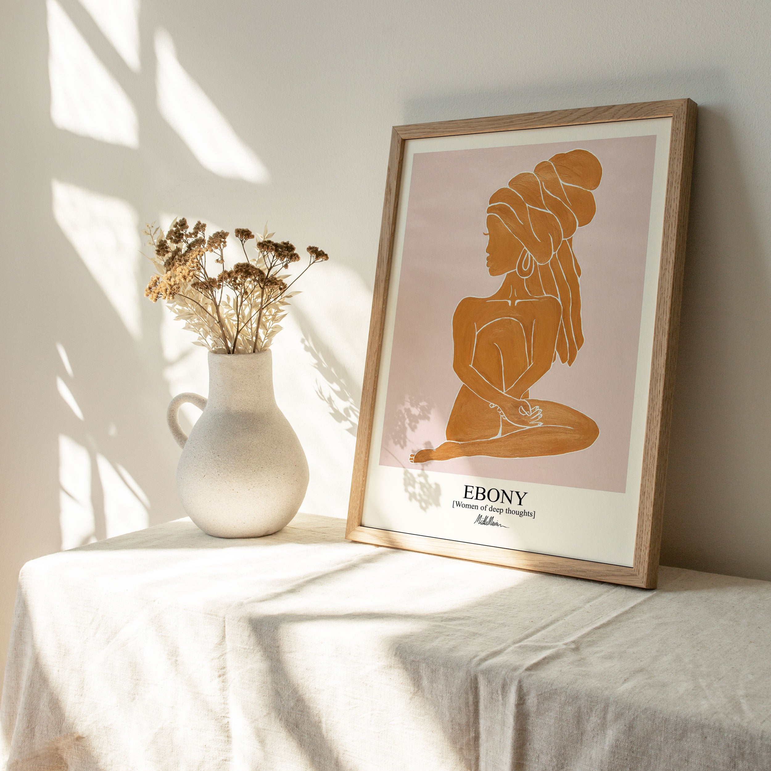 Morais Artworks Ebony plakat - Orange